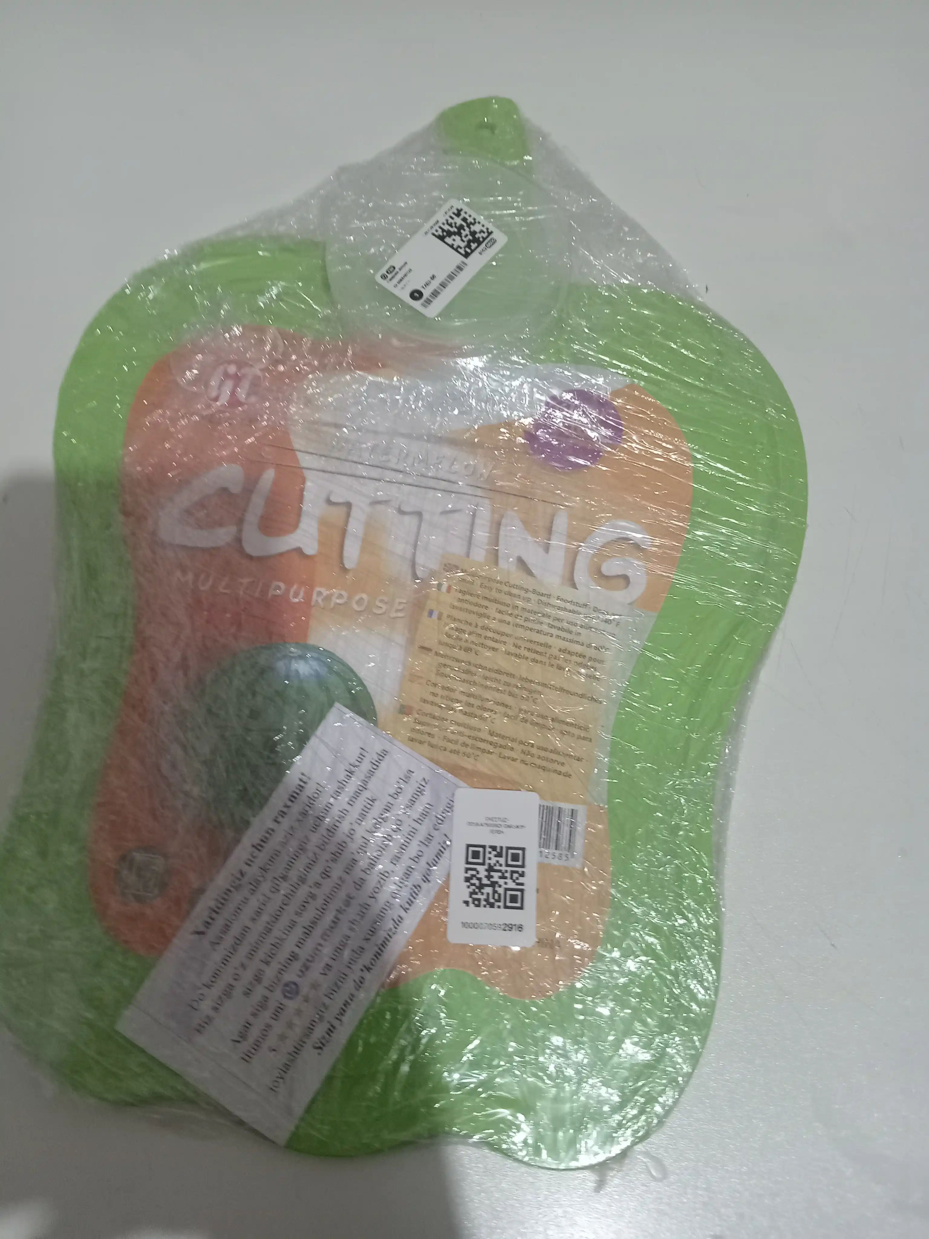 Plastmassa oshxona taxtachasi sabzavot, meva va go‘sht uchun, mustahkam