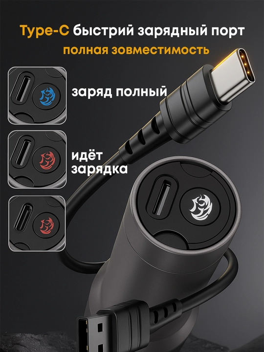 Qo'l fonari LED Fonar A11 – 6 rejim, kuchli yorug‘lik, 2800 mAh, Type-C