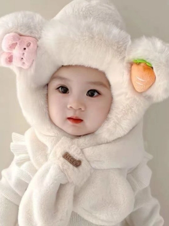 Детская шапка, Головные уборы для детей 2-5 лет, Головной убор, детская зимняя шапка - 