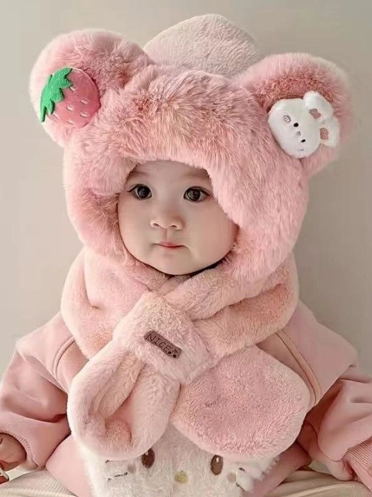 Детская шапка, Головные уборы для детей 2-5 лет, Головной убор, детская зимняя шапка - 