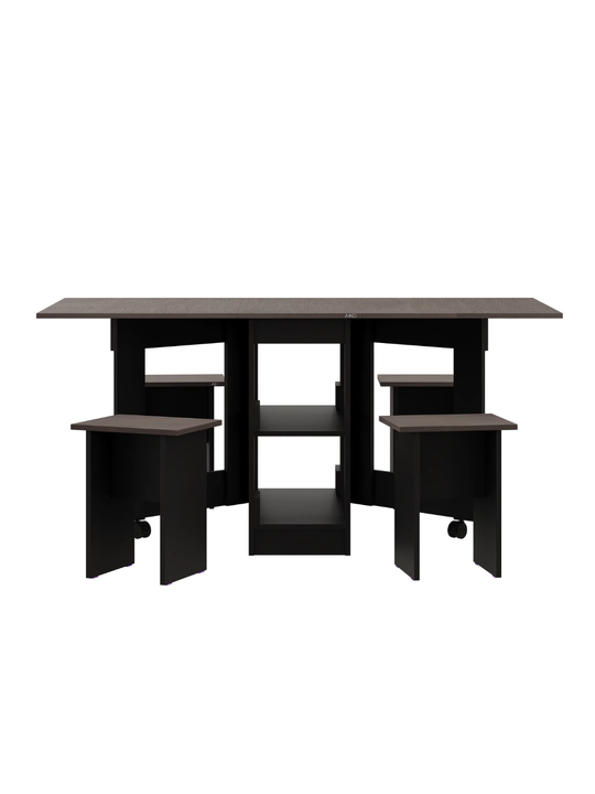 Yig‘ma stol va 4 ta stul AIKO Vibe, oshxona uchun stol stul, 160 x 80 x 75 sm