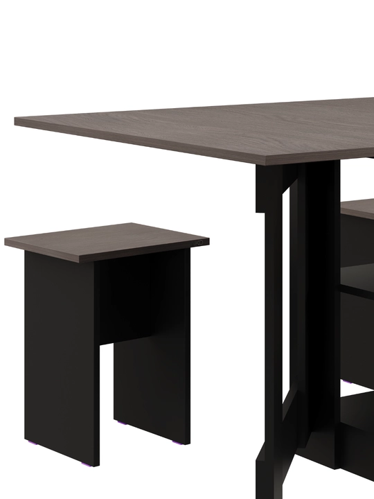 Yig‘ma stol va 4 ta stul AIKO Vibe, oshxona uchun stol stul, 160 x 80 x 75 sm