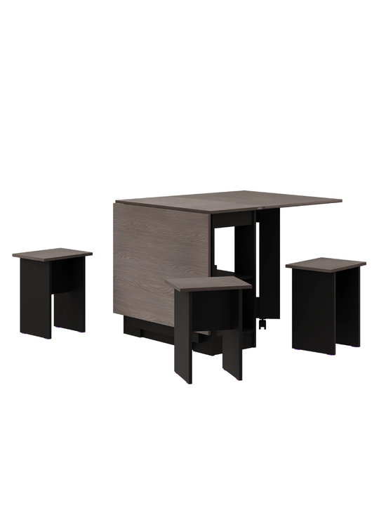 Yig‘ma stol va 4 ta stul AIKO Vibe, oshxona uchun stol stul, 160 x 80 x 75 sm