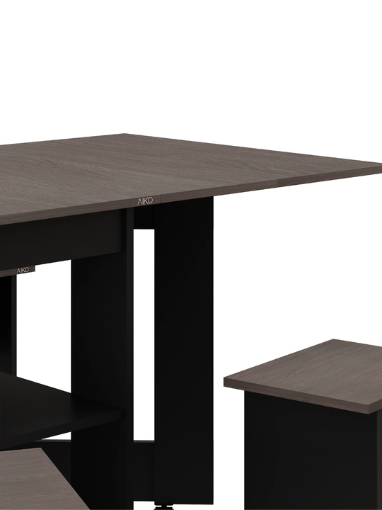 Yig‘ma stol va 4 ta stul AIKO Vibe, oshxona uchun stol stul, 160 x 80 x 75 sm