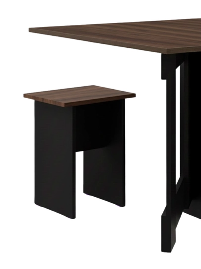 Yig‘ma stol va 4 ta stul AIKO Vibe, oshxona uchun stol stul, 160 x 80 x 75 sm