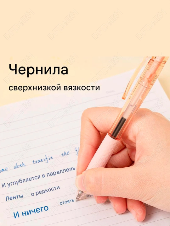 Sharchali ruchka 1/3/6/12 dona 0,7 mm EQ150C-BL (ko'k) Deli, 150-BL-EQC