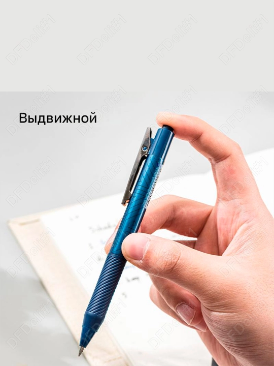 Ручка гелевая 1/3/6/12 шт 0,7мм EG80-BL (синяя) Deli, 80-BL-EG