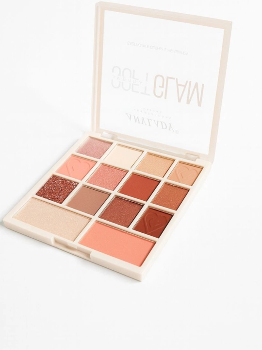 Koʻz boʻyogʻi palitrasi: Softglam Collection 14 rang. Nafis nyu va hashamatli jilo uchun