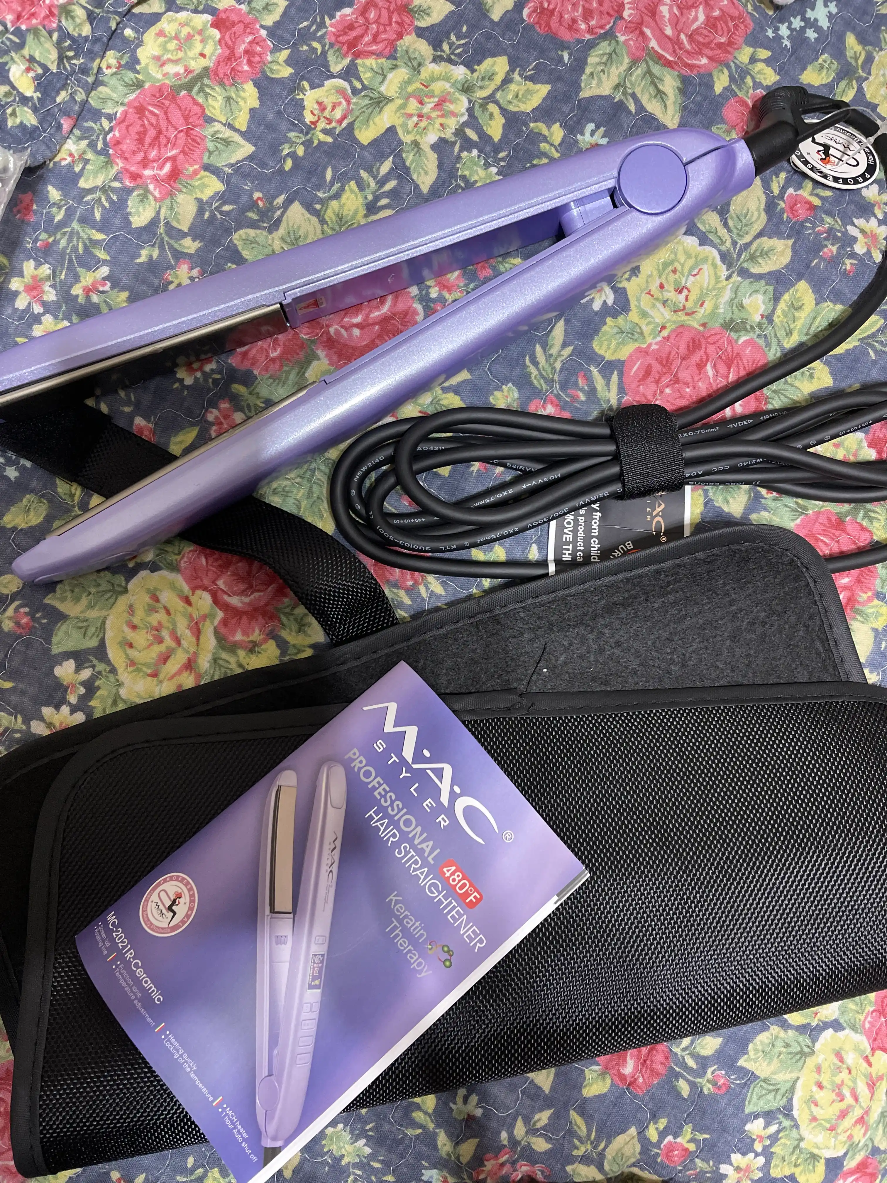 Professional soch tekislovchi dazmol MAC Styler MC-2021 Keramika, LCD displeyli