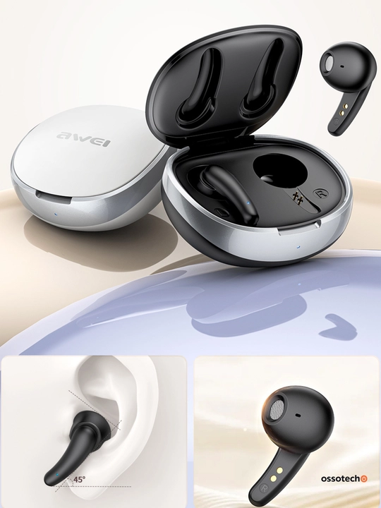 Awei T75 – sport uchun TWS quloqchinlar, Bluetooth 5.3, 5.5 soat ishlash, sensor boshqaruv