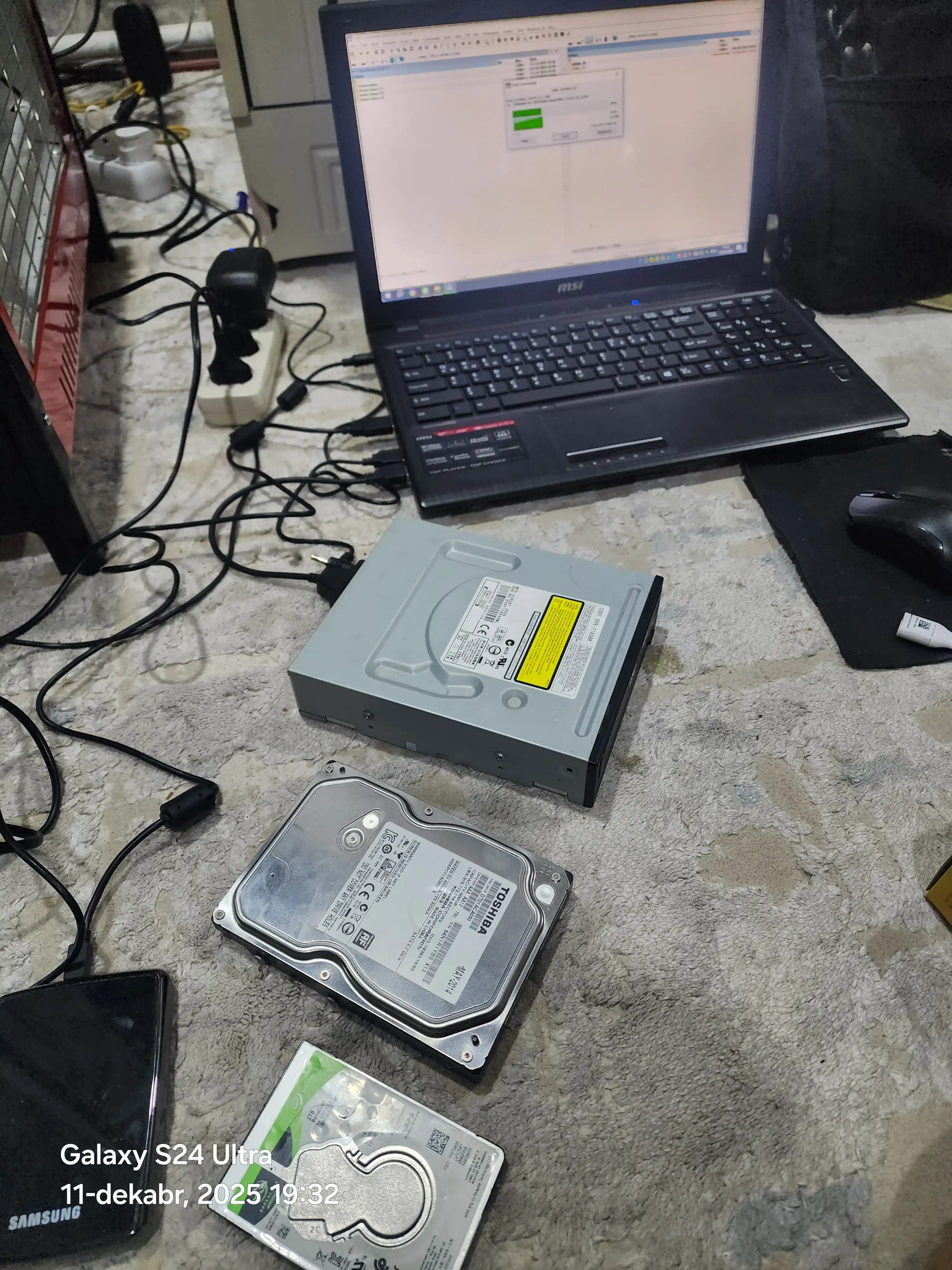 USB SATA adapteri, HDD, SSD 2.5 uchun