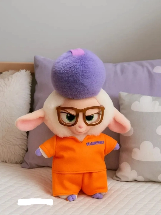 Zootopia, Zveropolis, kolleksiyali yumshoq o'yinchoq brelok-figura tasodifiy rang