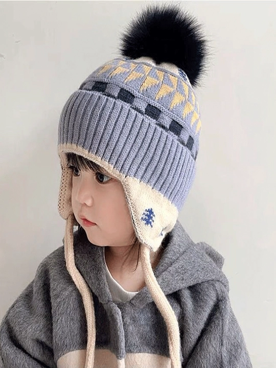 6 oydan 3 yoshgacha bo'lgan bolajonlar uchun qishki issiq shapkalar