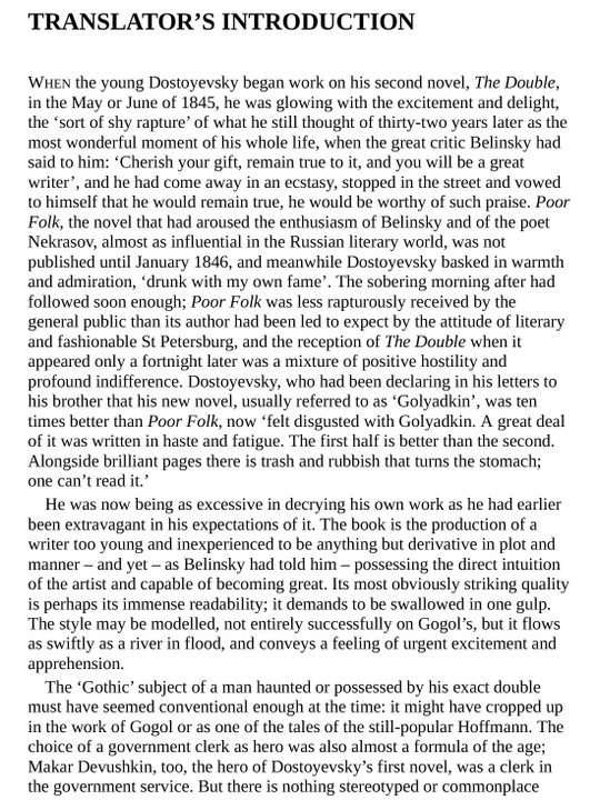 Notes from Underground and The Double