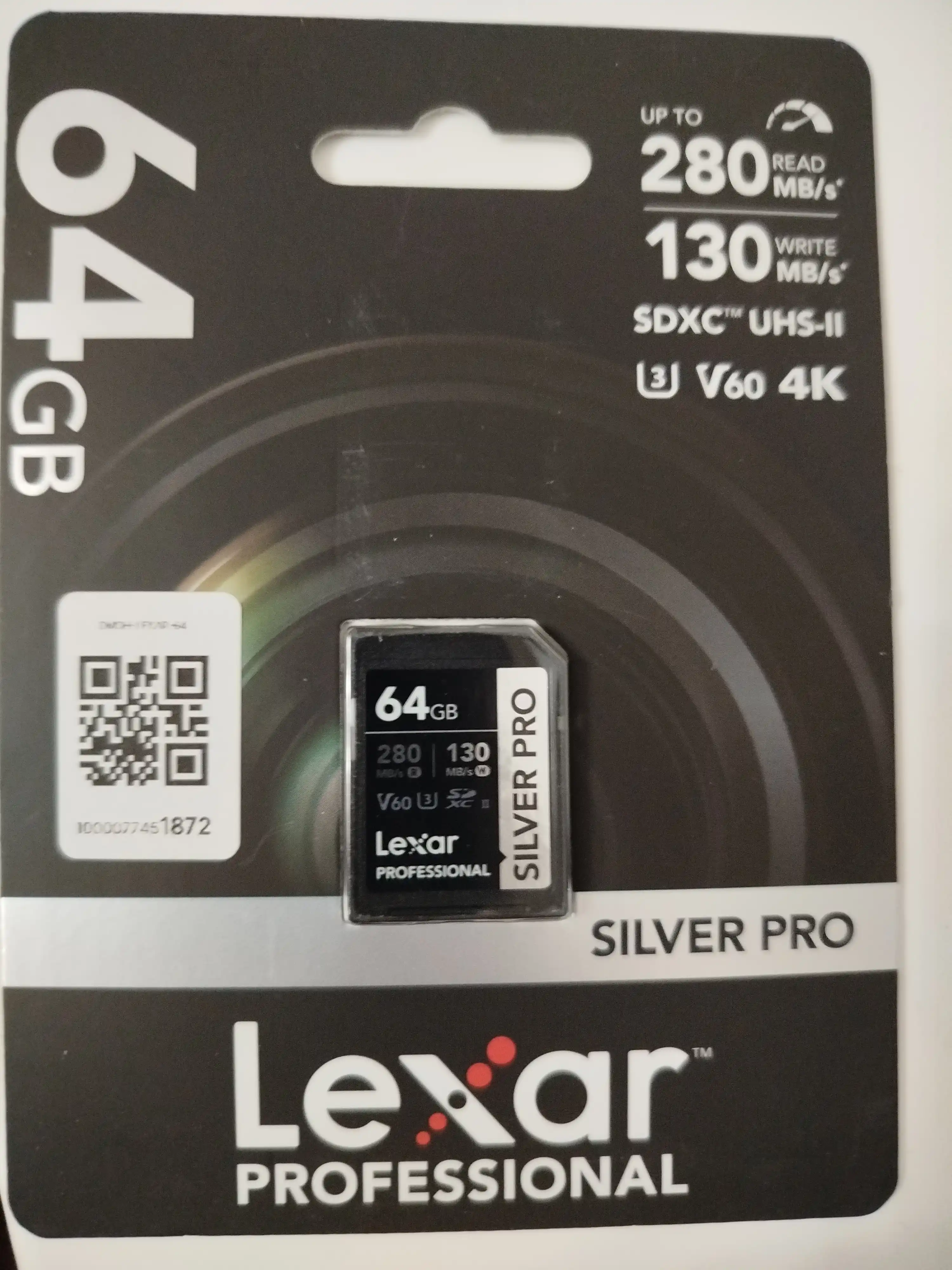 Флешка LEXAR PROFESSIONAL SDXC UHS-II 64ГБ