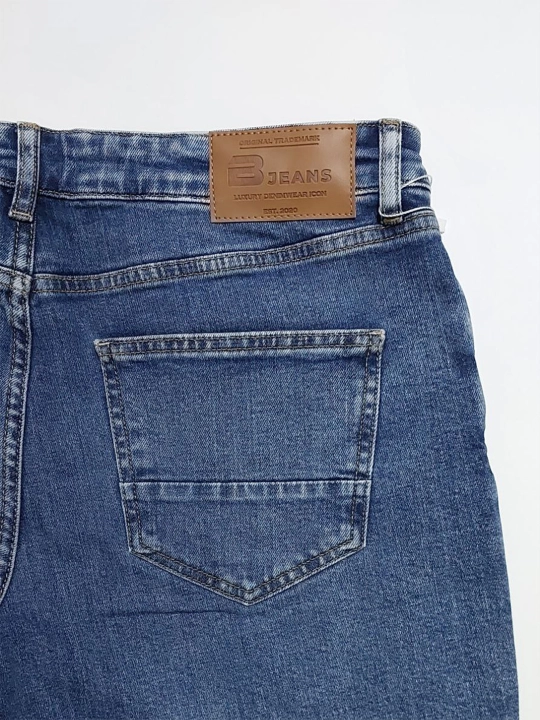 Erkaklar uchun jinsi shimlar "Bjeans" Straight, to'g'ri bichim, klassik va qulay