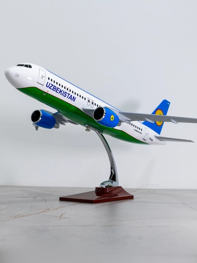 Airbus A320 samolyoti modeli, Uzbekistan Airways Uzairways, 47 sm Metall+plastiK - 