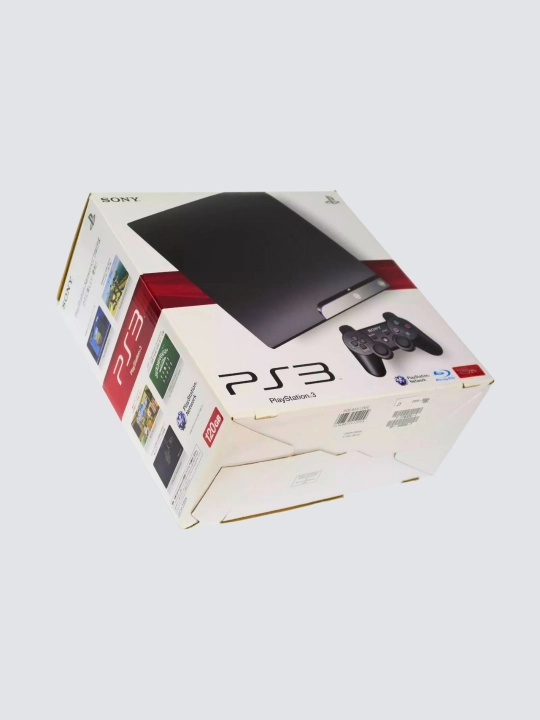 PlayStation 3 Slim с играми и 2 джойстиками