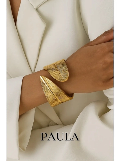 Женский браслет Xuping в стиле Messika, Bvlgari и Van Cleef — NOZE01-BRASLETKOTTA-БЕЖМЕЛ