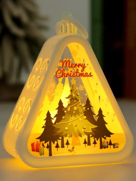 LED yorug‘likli “Merry Christmas” Yangi yil dekor chirog‘i