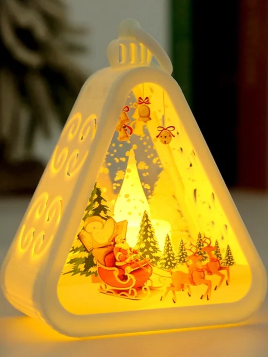 LED yorug‘likli “Merry Christmas” Yangi yil dekor chirog‘i