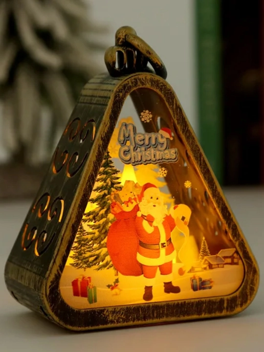LED yorug‘likli “Merry Christmas” Yangi yil dekor chirog‘i - 