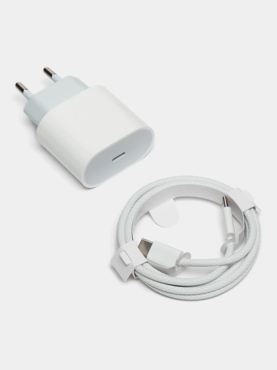 Комплект для зарядки Apple, кабель USB-C — Lightning, адаптер питания 35 Вт