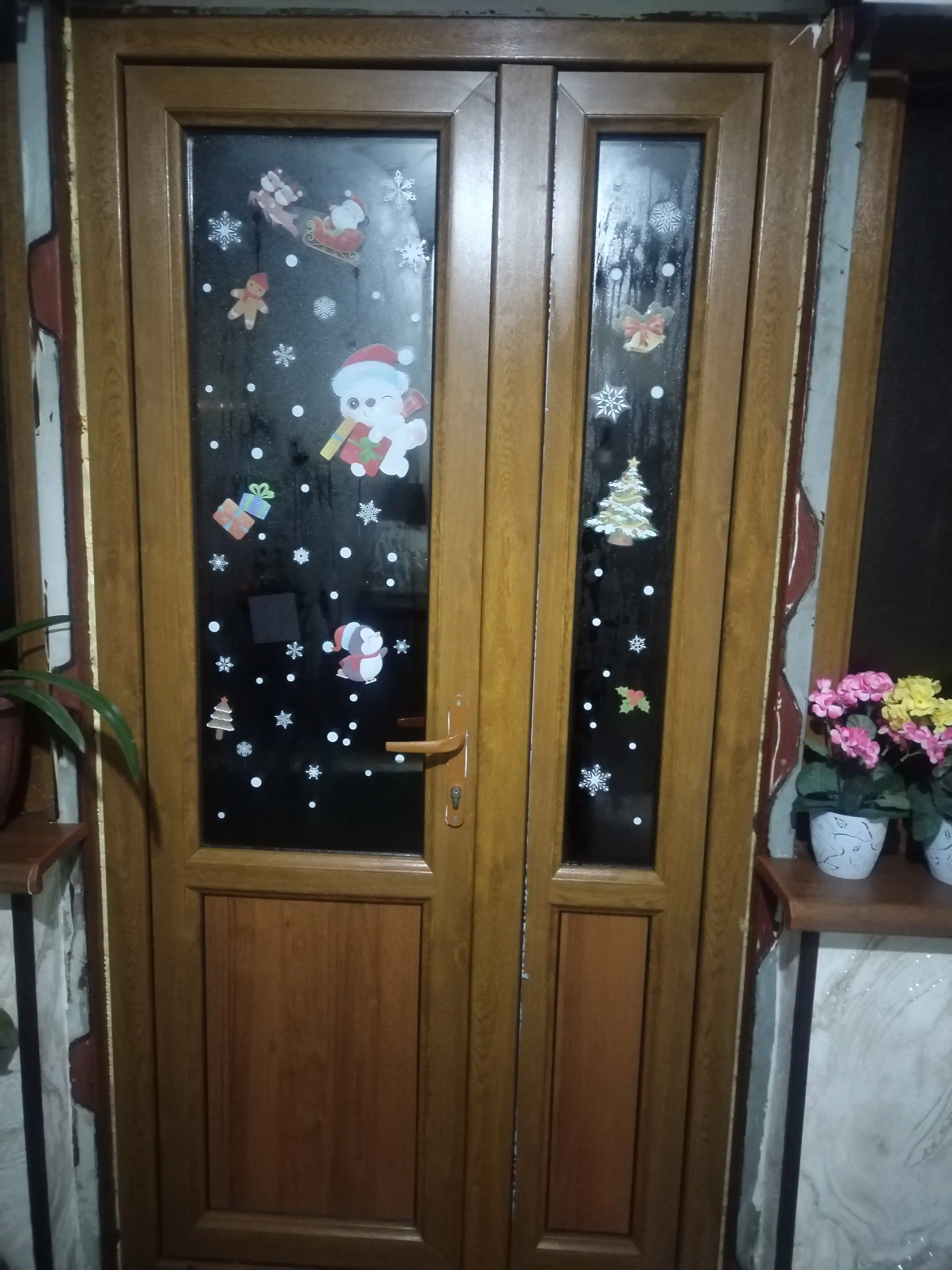 Oyna yangi yil stikerlari, ikki tomonlama, 9 qismdan iborat to'plam