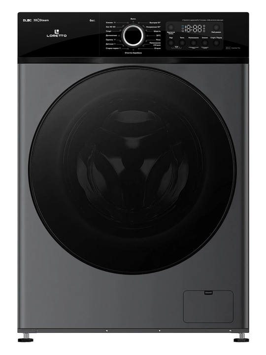 Loretto LW-6016BLDC kir yuvish mashinasi 6 kg avtomat kir moshina Inverter