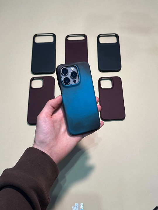 IPhone uchun chexol MagicThermo, qiziganda rangini o‘zgartiradi, 15, 16, 17, Pro, Pro Max