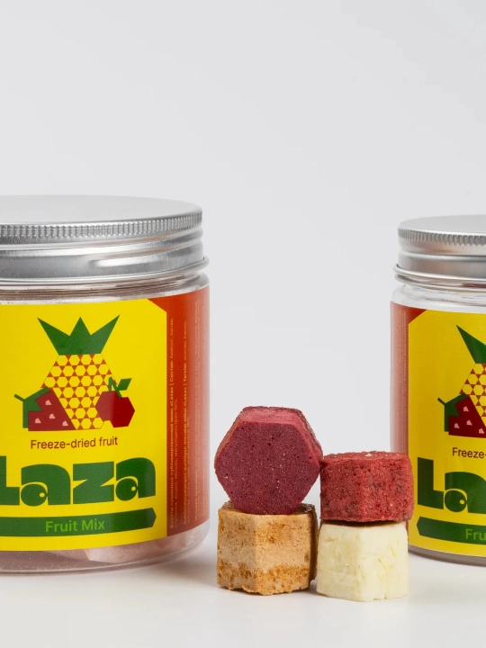 Фрукты сублимированные (сушеные) «LAZA», 20 гр (ананас, банан, клубника, вишня, яблоко)