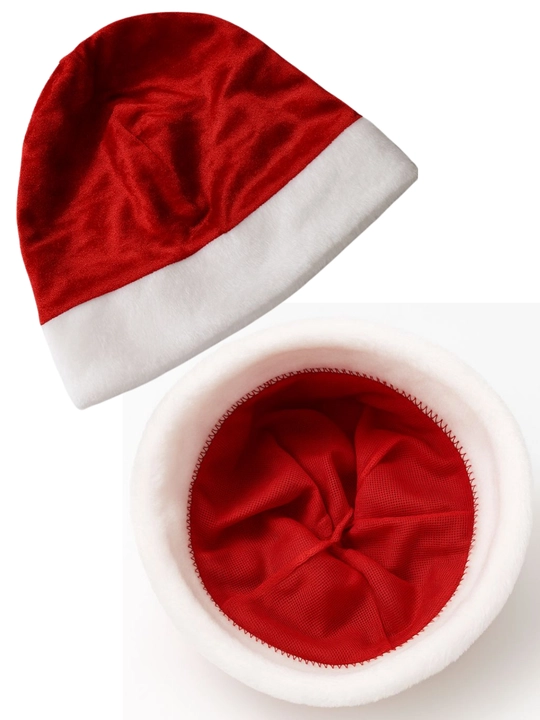 Yangi yil shlyapasi, qizil sharf, Santa Klaus, yangi yil shlyapalari, sovuq bobo shlyapasi, qalpoqchalar