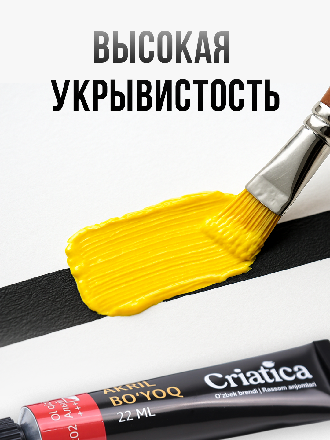Набор для рисования CRIATICA®, акриловые краски, 14 цветов × 22 мл — подарочный набор