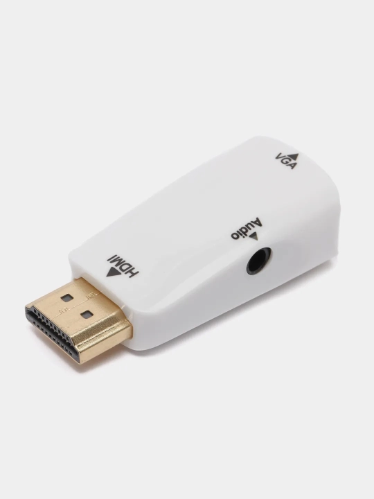 Adapter HDMI VGA ovoz kabeli blian 3.5 mm HD 1080P kompyuter noutbuklari uchun