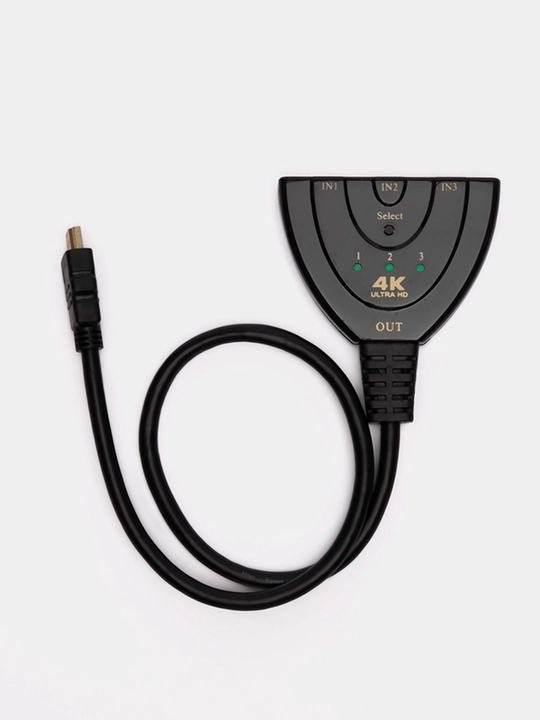 HDMI ajratuvchi, adapter kabeli, splitter, 3 portli
