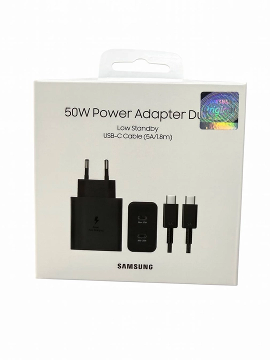 Сетевой адаптер Samsung 50W Type-C с кабелем (Быстрая зарядка)