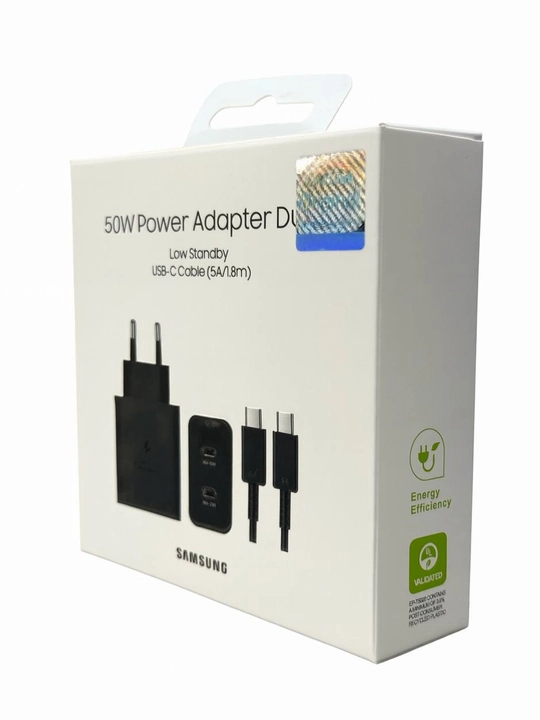 Сетевой адаптер Samsung 50W Type-C с кабелем (Быстрая зарядка)