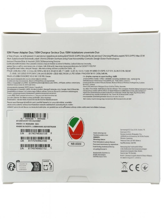 Сетевой адаптер Samsung 50W Type-C с кабелем (Быстрая зарядка)