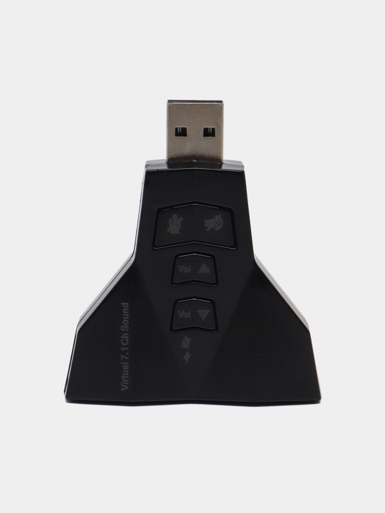 USB audio karta mikrofon adapteri tashqi virtual 7.1 kanalli HD audio