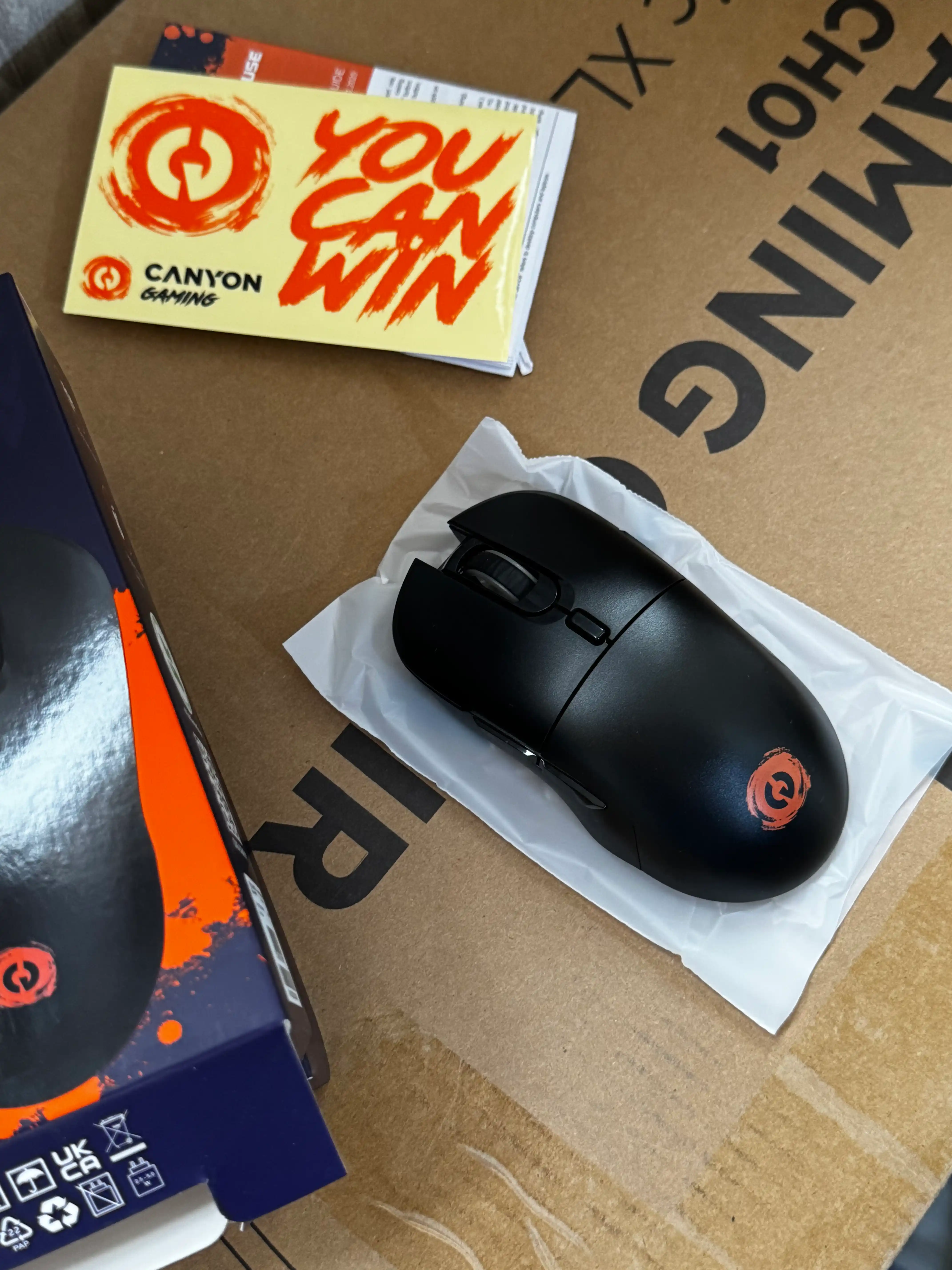 Simsiz o‘yin sichqonchasi CANYON Cutlass GMW-11, RGB yoritgichli