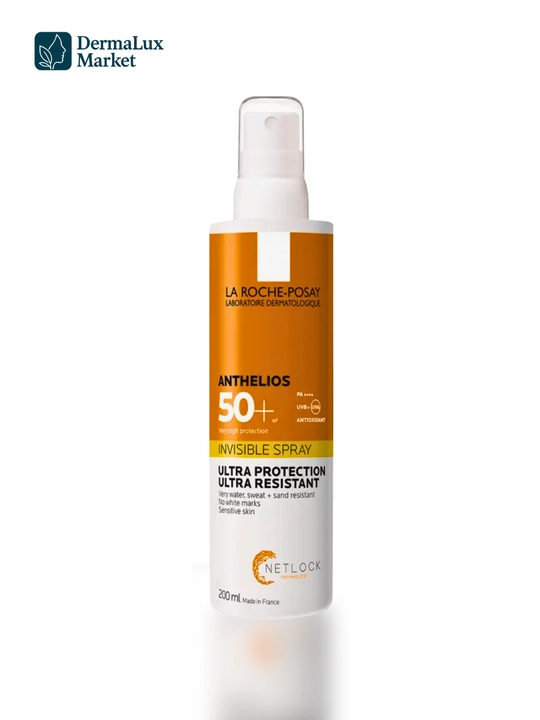 Спрей для защиты от солнца, лёгкая текстура, La Roche-Posay Anthelios SPF50+ Invisible Spray