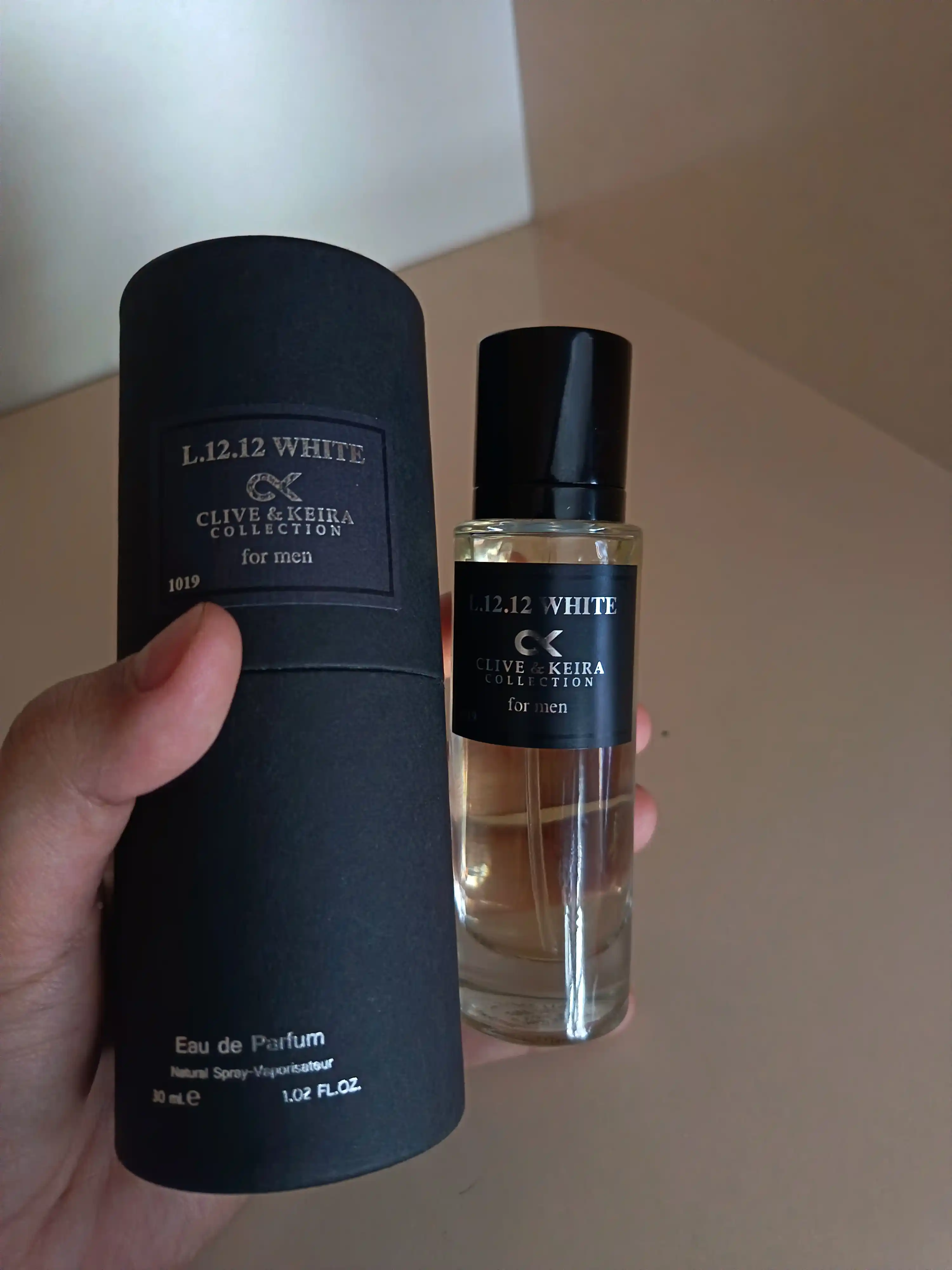 Parfyumlangan suv CLIVE & KEIRA 1019, Lacoste  L.12.12 White, erkaklar uchun atir, 30 ml