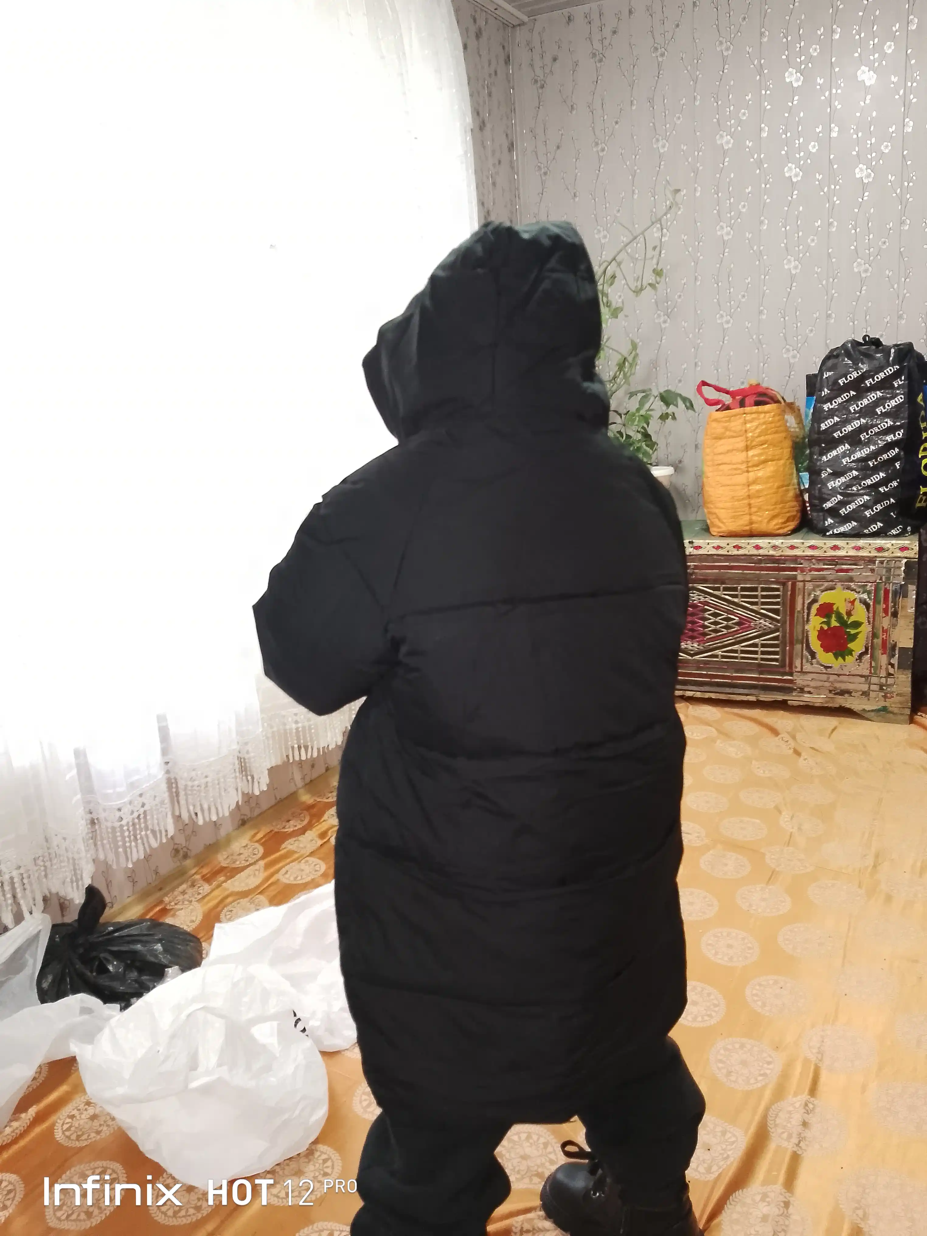 Детская куртка с хлопковой подкладкой, пуховик для детей, 6-9 лет, тёплая, зимняя, -10°C