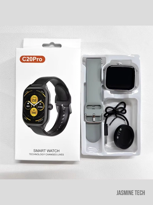 Aqlli soat C20PRO: salomatlik nazorati, o'yinlar, habarlar, Smart soat C20PRO