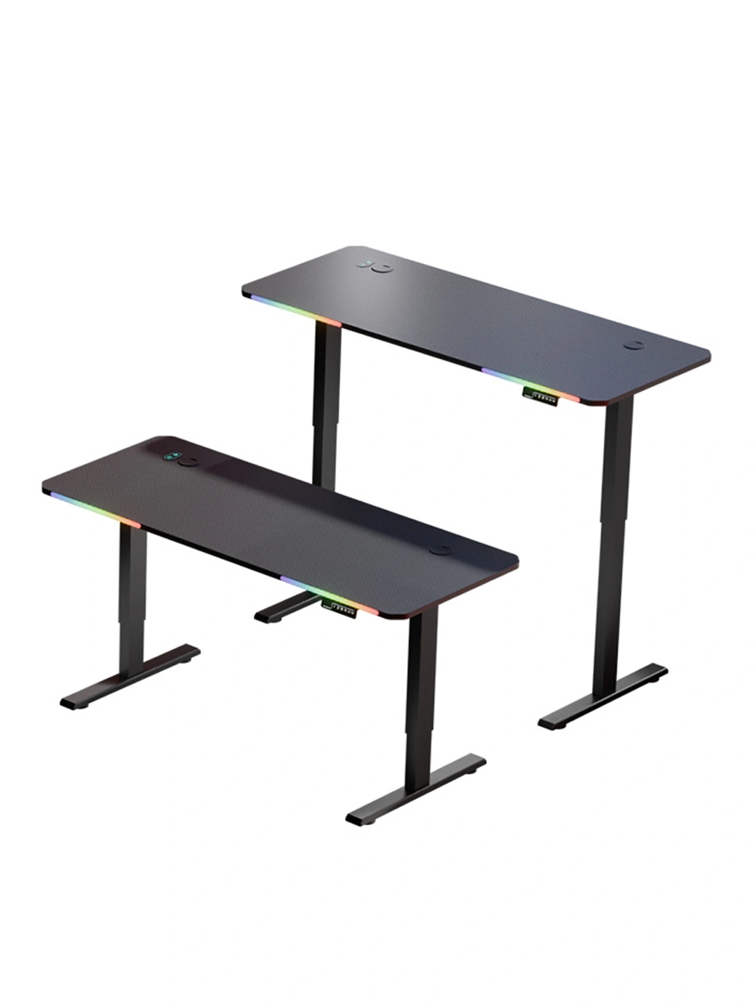 Elektron Geming Carbon stol 120–140 sm, RGB yoritishli zamonaviy gaming stol 2