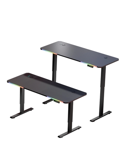 Elektron Geming Carbon stol 120–140 sm, RGB yoritishli zamonaviy gaming stol 2