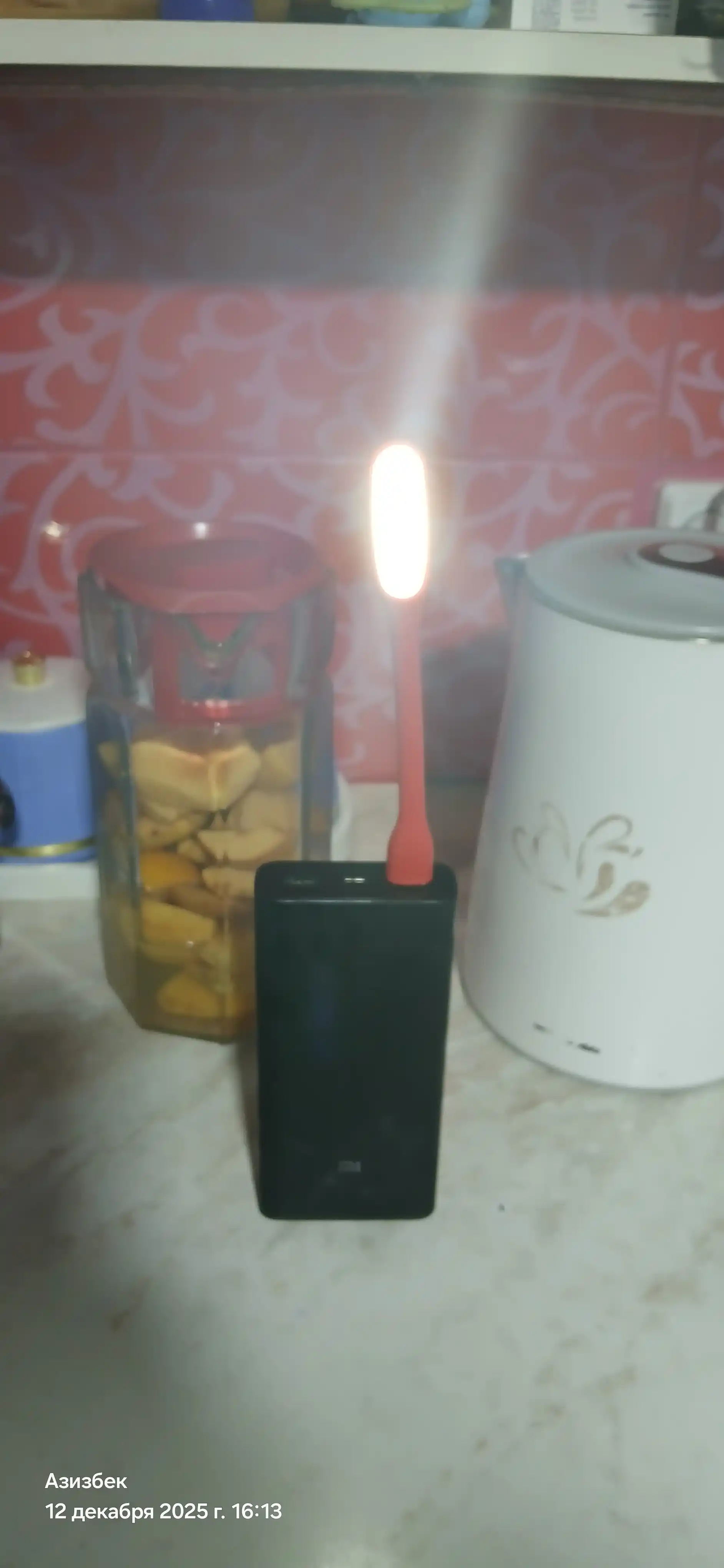 LED yoritgich, USB, noutbuk yoritgichi moslashuvchan, 5 Vt, 6 diodlar