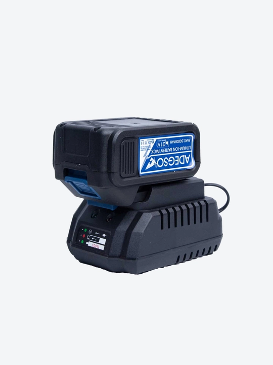 ADEGSO akkumulyatorli burchak silliqlash mashinasi – 21V, 2×4000mAh, zaryadlovchi bilan