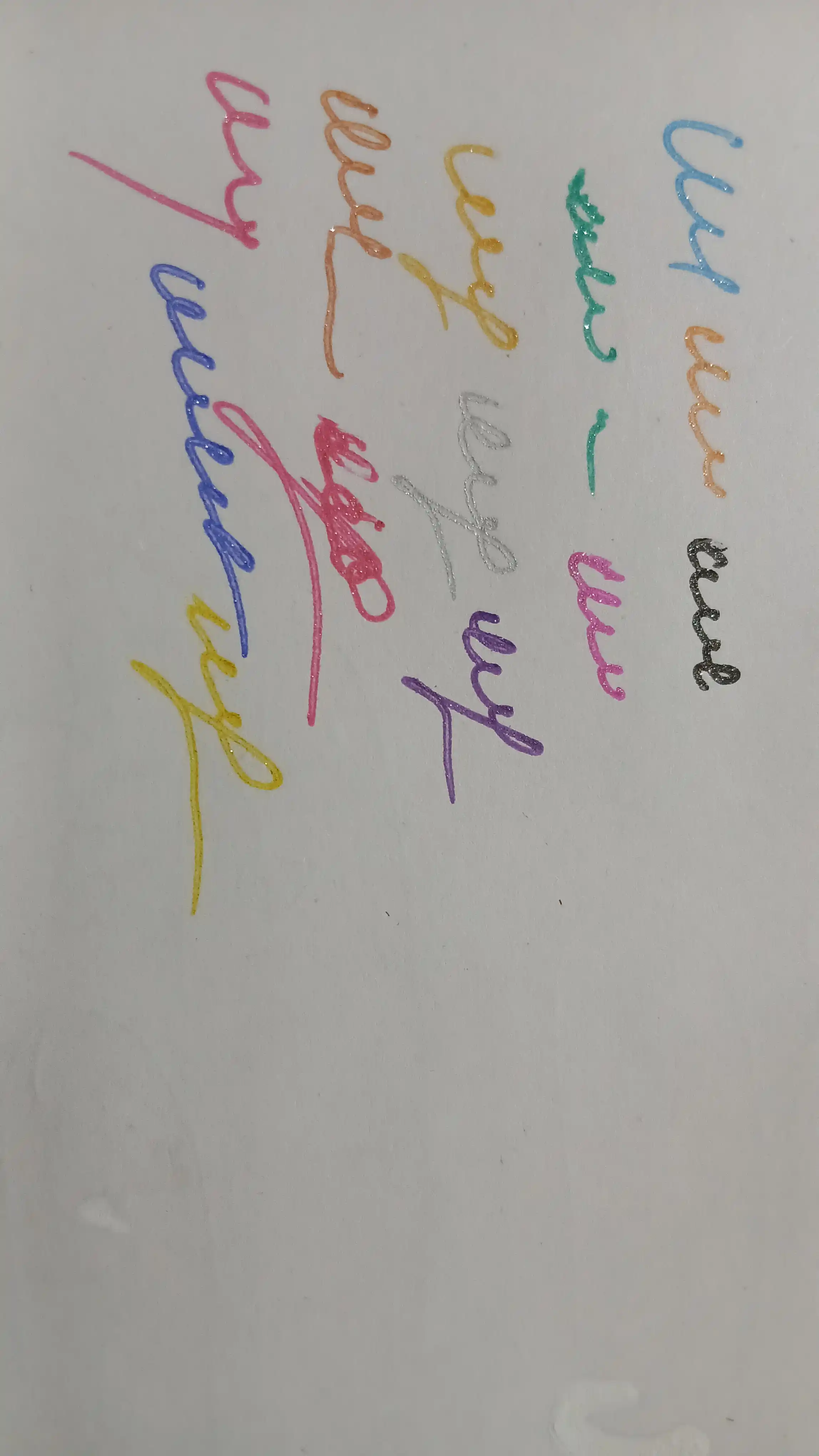Цветные гелевые ручки, с блеском