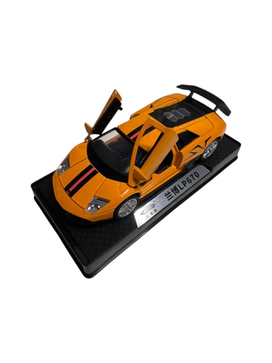 Lamborghini Murciélago LP670-4 SV 1:32 LJX metall mashina, yorug‘lik, ovoz, eshiklar - 